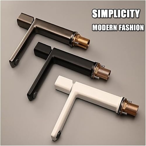 Miniatura 6 de Grifo de lavabo mezclador de lavabo de baño de una sola palanca de un solo agujero grifo de agua fría y caliente grifo mezclador grifo de latón grúa