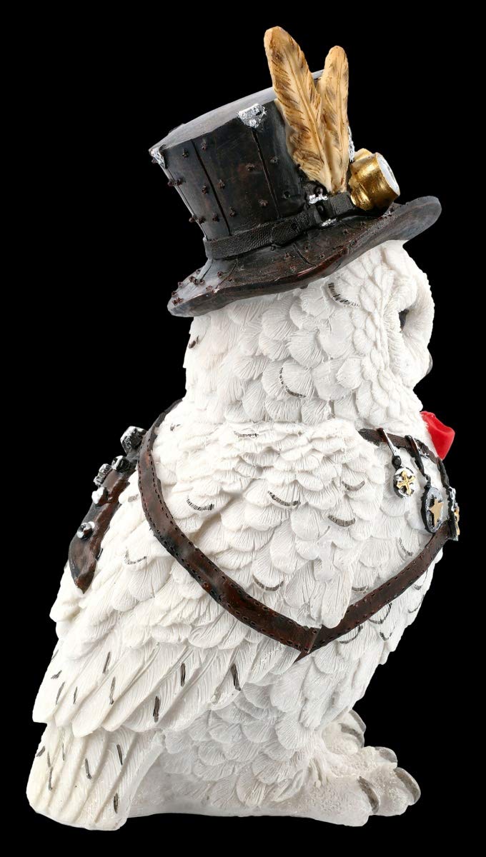 Figuren shop gmbh Búhos Fantasy Carácter Animal - Steampunk Cogsmiths Búho Graciosos Figura Decorativa, Artículo Decorativo, Wohn-Deko, H 23,5 CM