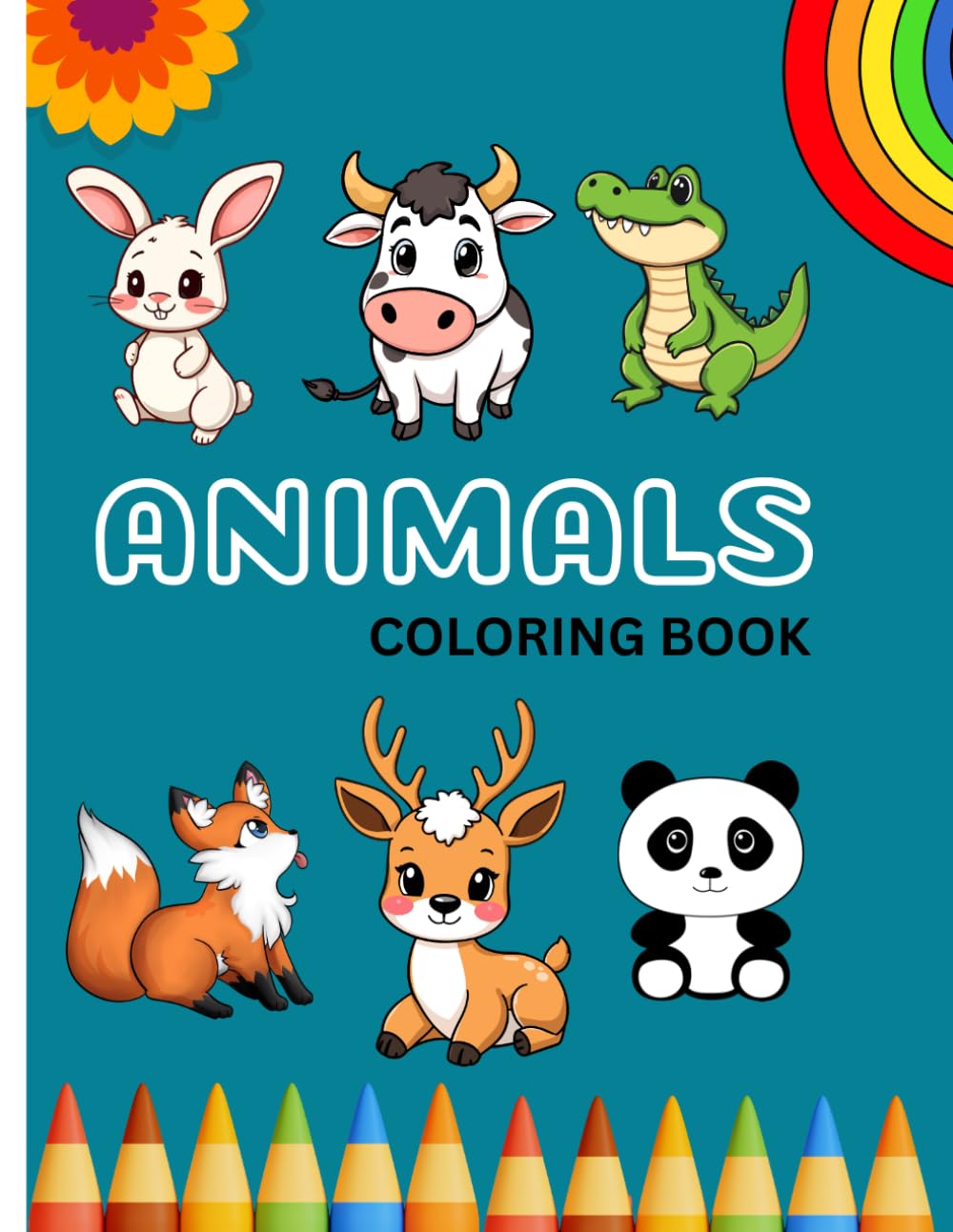 Cute and Easy Animal Designs for Adults and Teens | Relaxing Simple Coloring Pages for Stress Relief and Fun