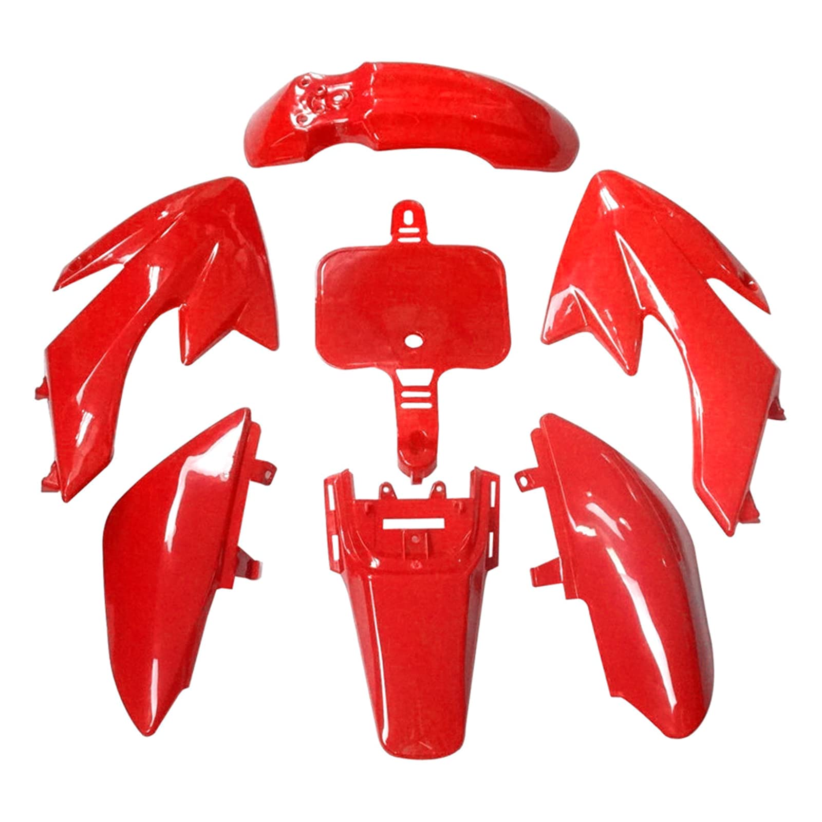Pencheak Red Motorbike Fairing Set Body For Crf50 2021 Year Pit Dirt Bike Mudguard Mountain Bike Set For Bicycles Motorcycle Fairing Set Body