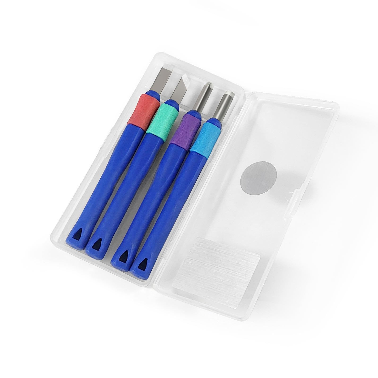 Levin Wood Carving Chisel 4pcs Plastic Handle Wood DIY Carving Knife for Carving-image-44