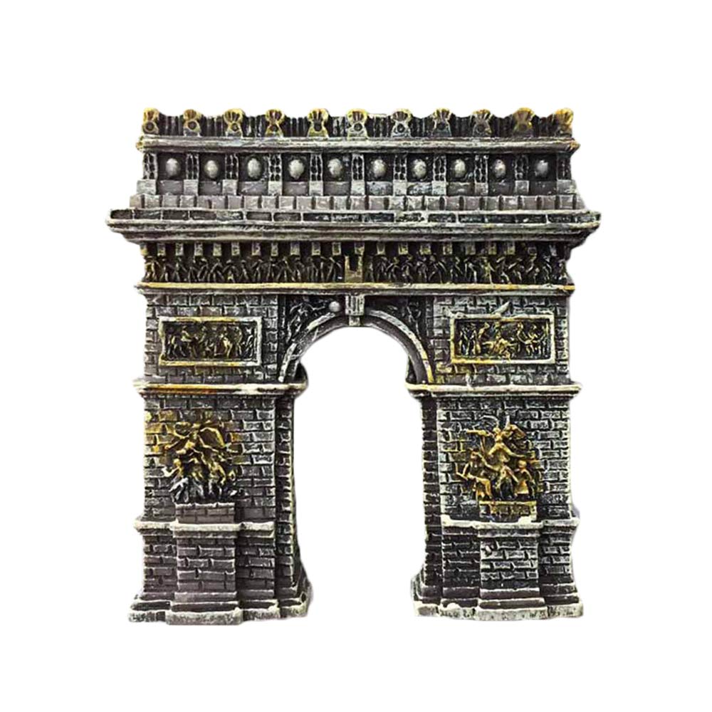 Wedarego Triumphal Arch 3D Arc De Triomphe Paris France Refrigerator Fridge Magnet Tourist Souvenirs Handmade Resin Craft Magnetic Stickers Home Kitchen Decoration Travel Gift