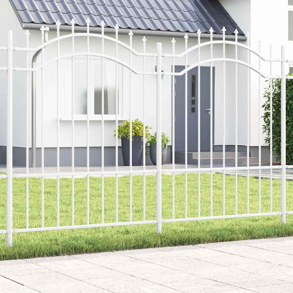 Generico Recinzione per Giardino Bianco 190 cm,Articoli di ferramenta,Barriere e recinzioni,Pannelli per recinzioni-42003971
