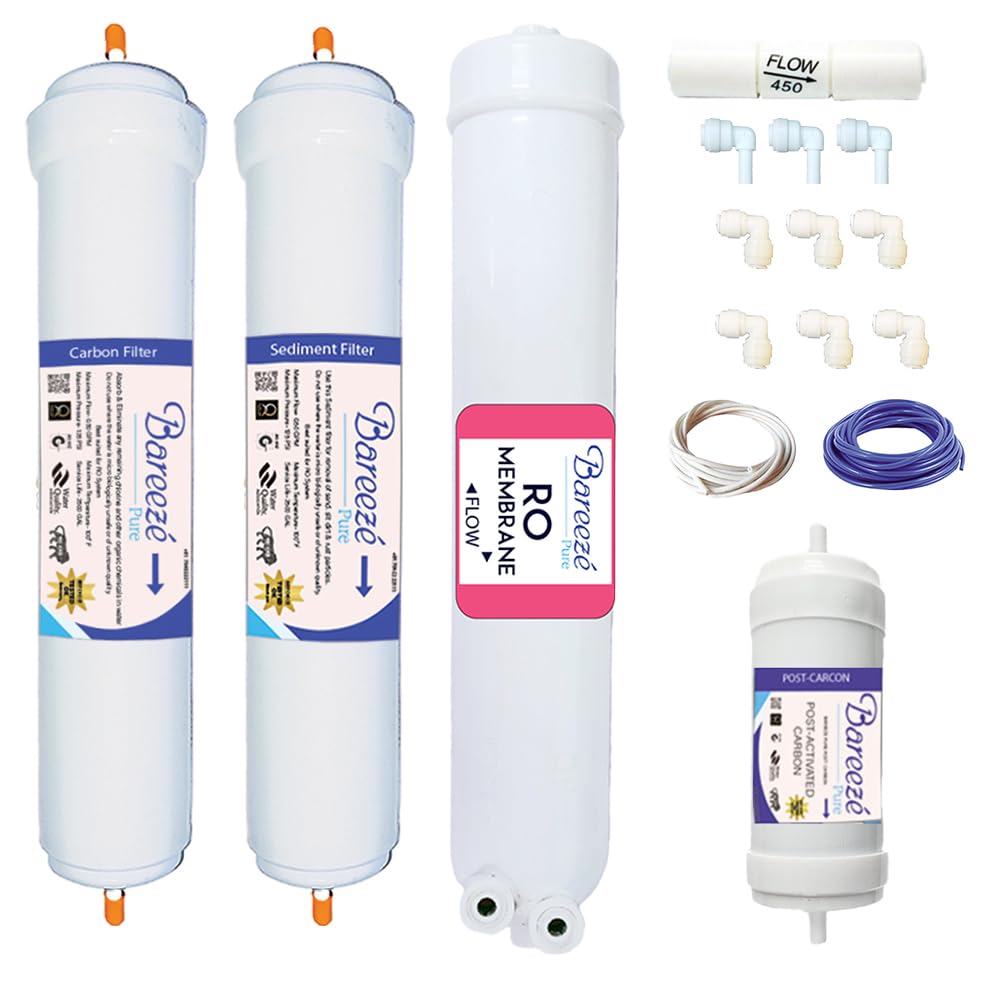 Bareeze Pure Service Filter Kit Compatible with Aquasure Elegant RO Water Purifier-image-37