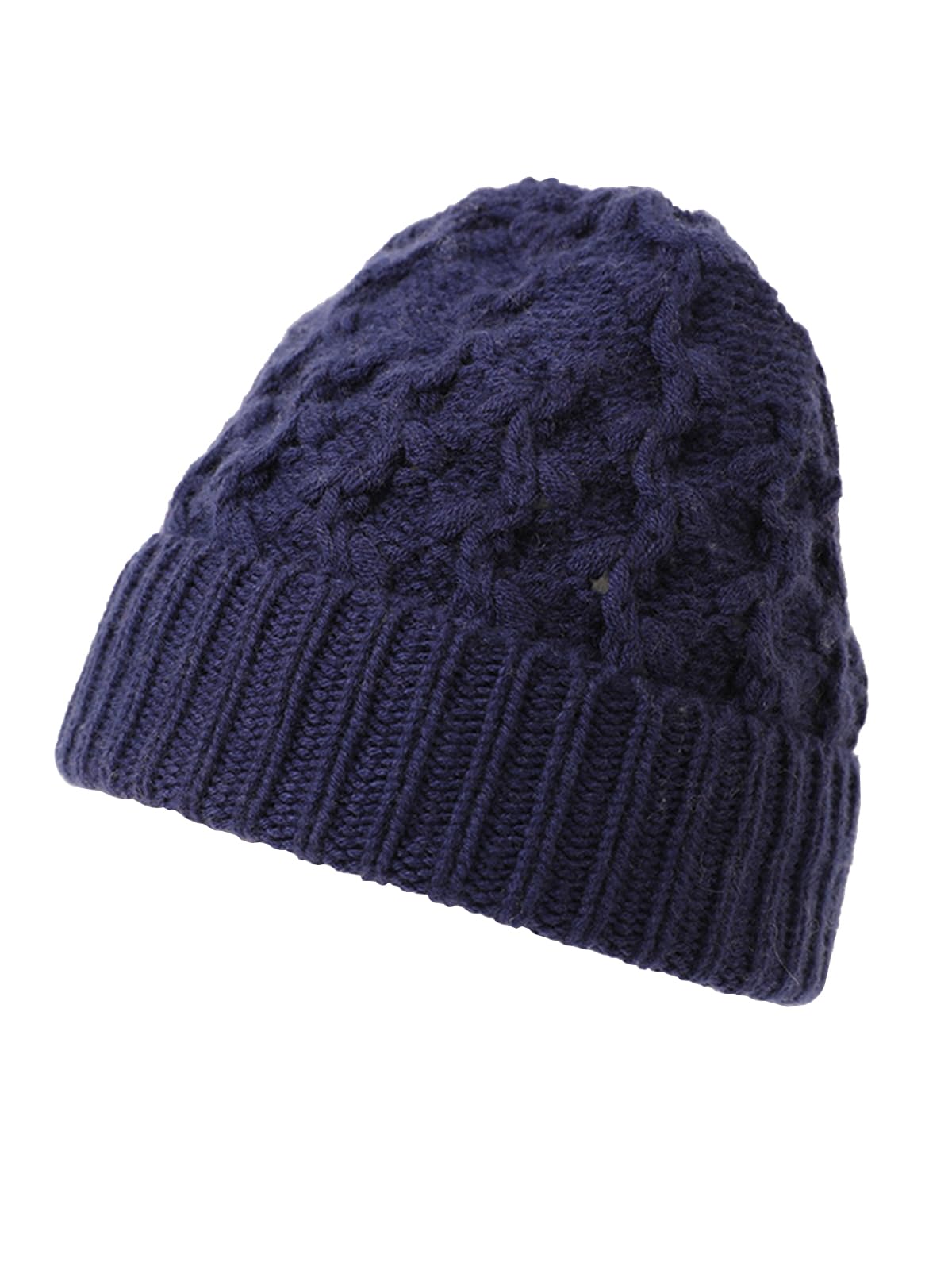 Mujer Gorro Beanie de Punto con Puños Color Liso, Hombre Cuff Sombrero con Vuelta Suave y Cálido Otoño Invierno, 30% Cachemira y 70% Lana, Exterior Casual Skull Gorra para Esquí Ciclismo