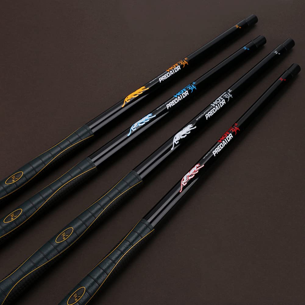 Billard Queue 1/2, 147cm Kohlefaser Carbon Faser Ahorn Handgefertigter Snooker Queue, 3 Spitze Größe Zur Auswahl(Size:13mm,Color:Blau)