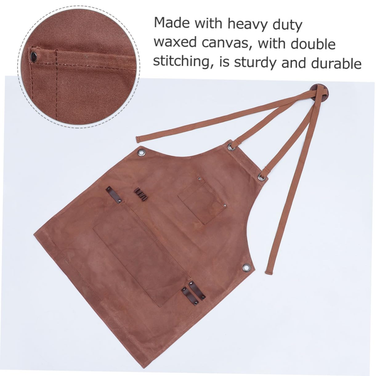 BESTYASH Tablier De Travail Avec Poches À Outils En Toile Cirée Robuste Pour Le Travail Du Bois Pour Hommes
