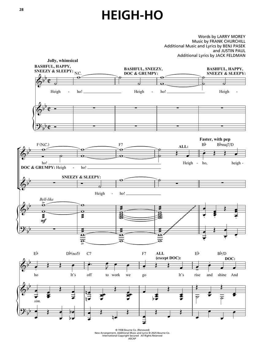Snow White: Vocal Selections