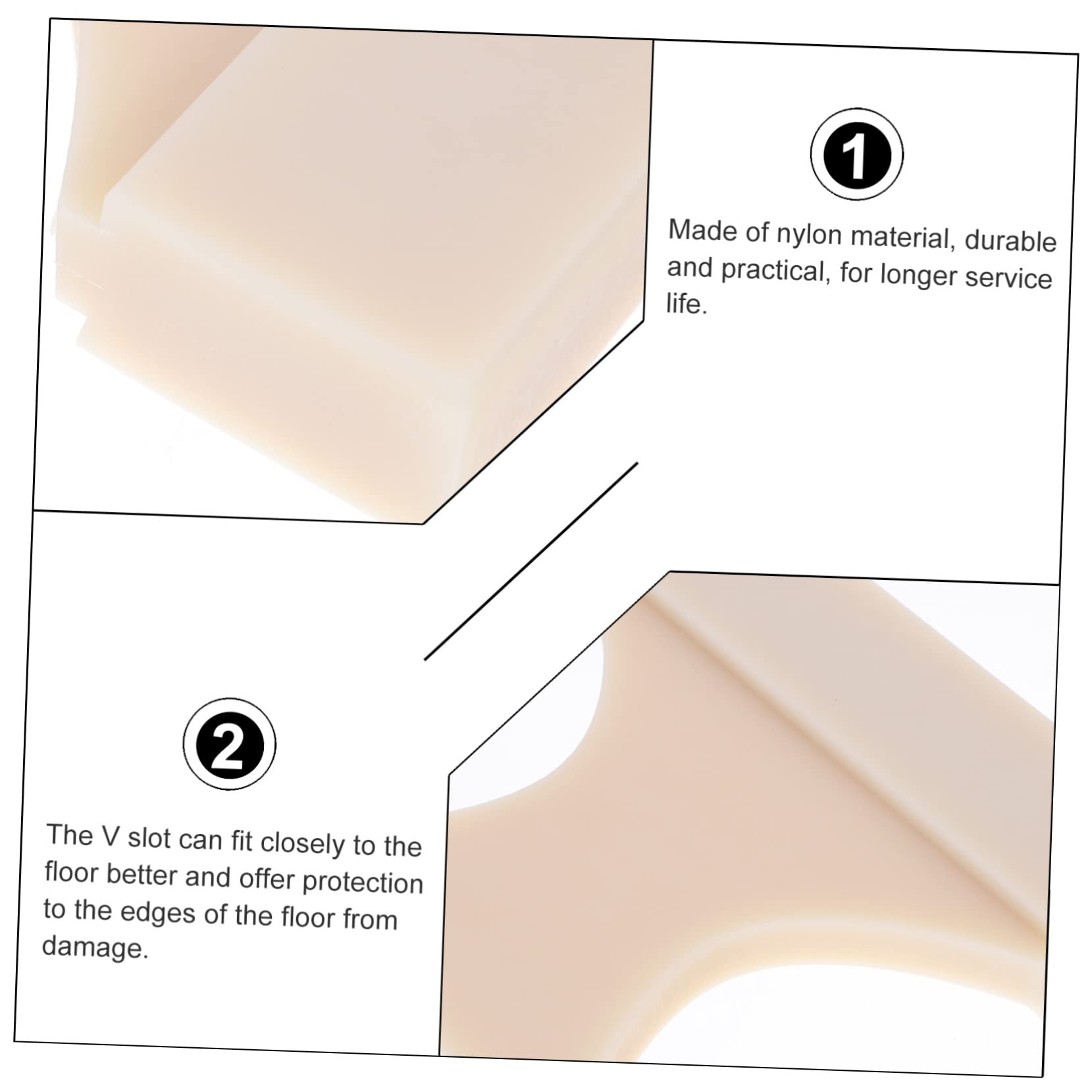 UKCOCO Nylon Knock Block Mounting Block Wood Floor Knock Block Laminate Flooring Nylon Tapping Block Tile Tools for Installation Floor Installation Tool Vinyl Woodworking Nylon Block