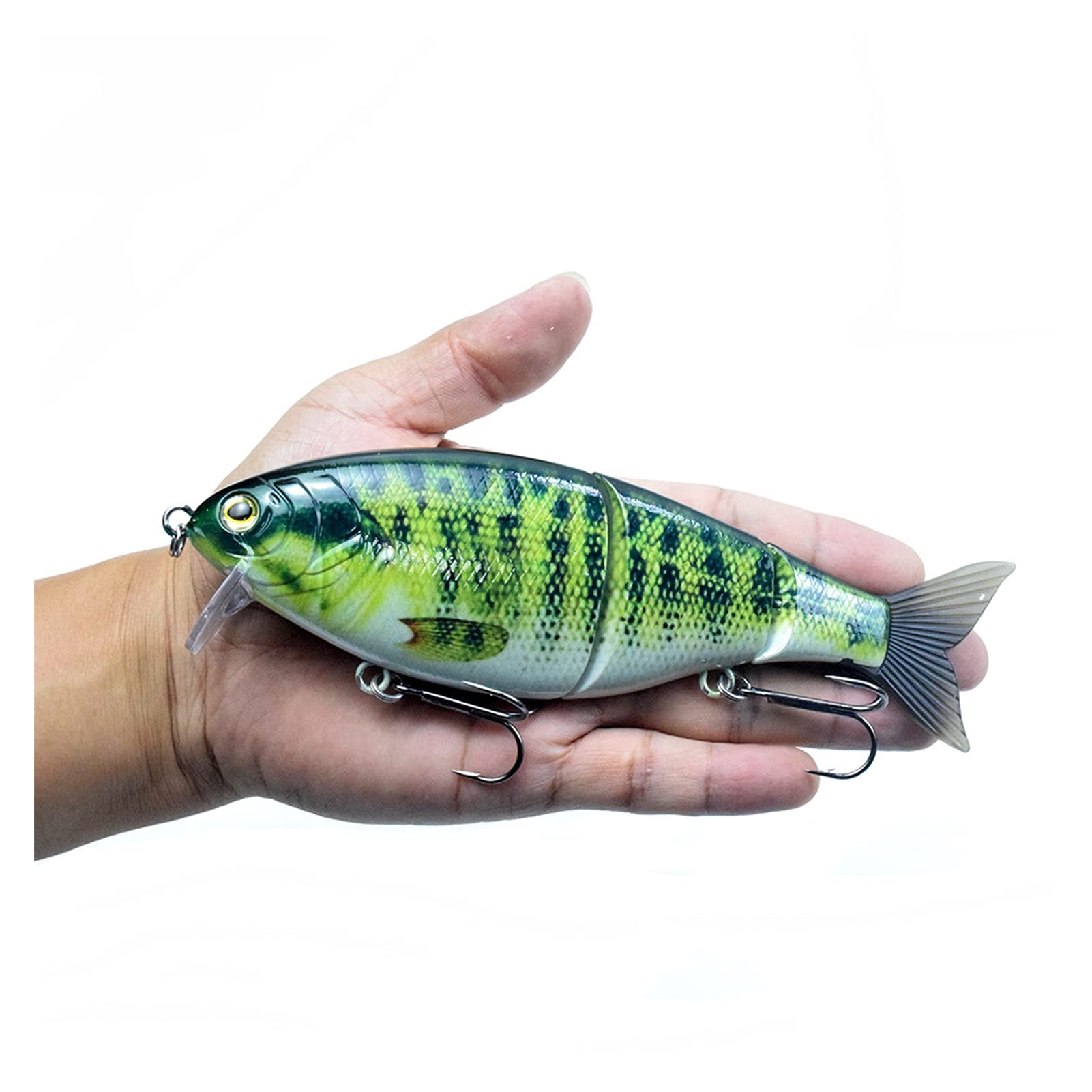 Señuelos de Pesca Señuelos de Pesca Se Mantiene el Cebo Fuerza de Pesca 3 Secciones Soft Tail Flotante Wobble Retó Switebait Pesca Tackle Shad Lure 7in Cebos Artificiales (Color : 3)