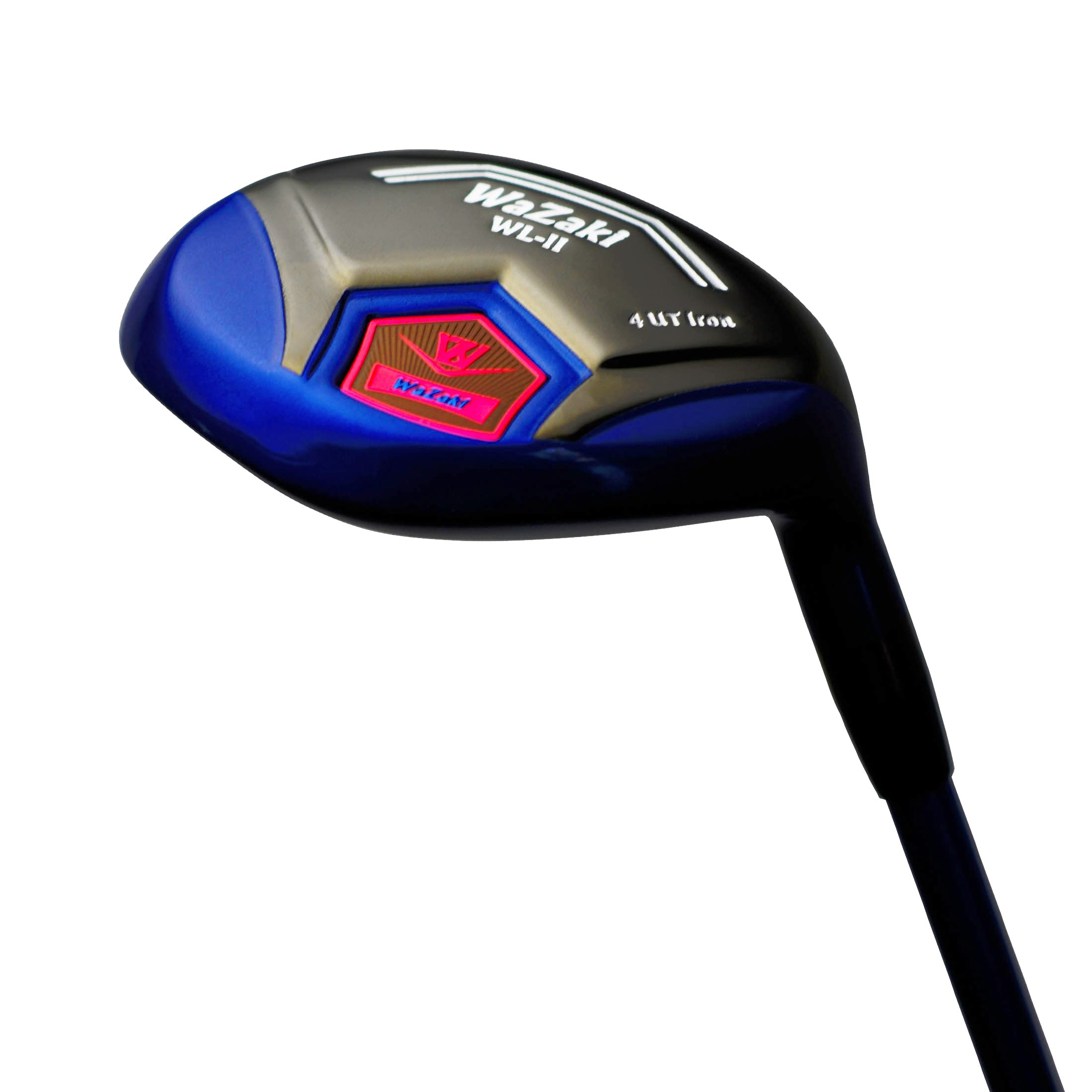 Japan WaZaki WLIIS Club de golf hybride avec couvre-tête, n°7, 30 degrés, flexible régulier, manche en graphite, pour droitier