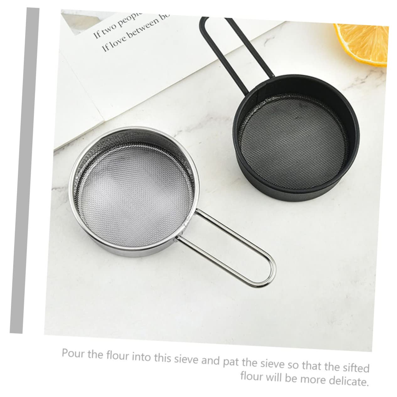 Set mit 10 winzigen Küchensieben aus Edelstahl mit feinem Netz – ideal zum Filtern von Mehl, Kaffee, Öl und Pulver – kreatives Siebwerkzeug für den Hausgebrauch