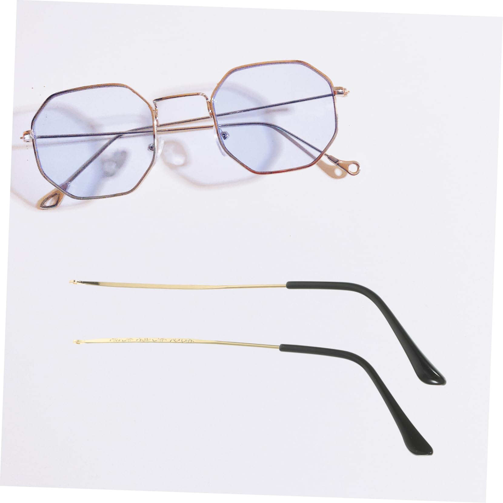 FOMIYES 1 Pair Glasses Parts Replacement Metal Eyeglasses Replacements Temples Replacement Glasses Arm Legs for