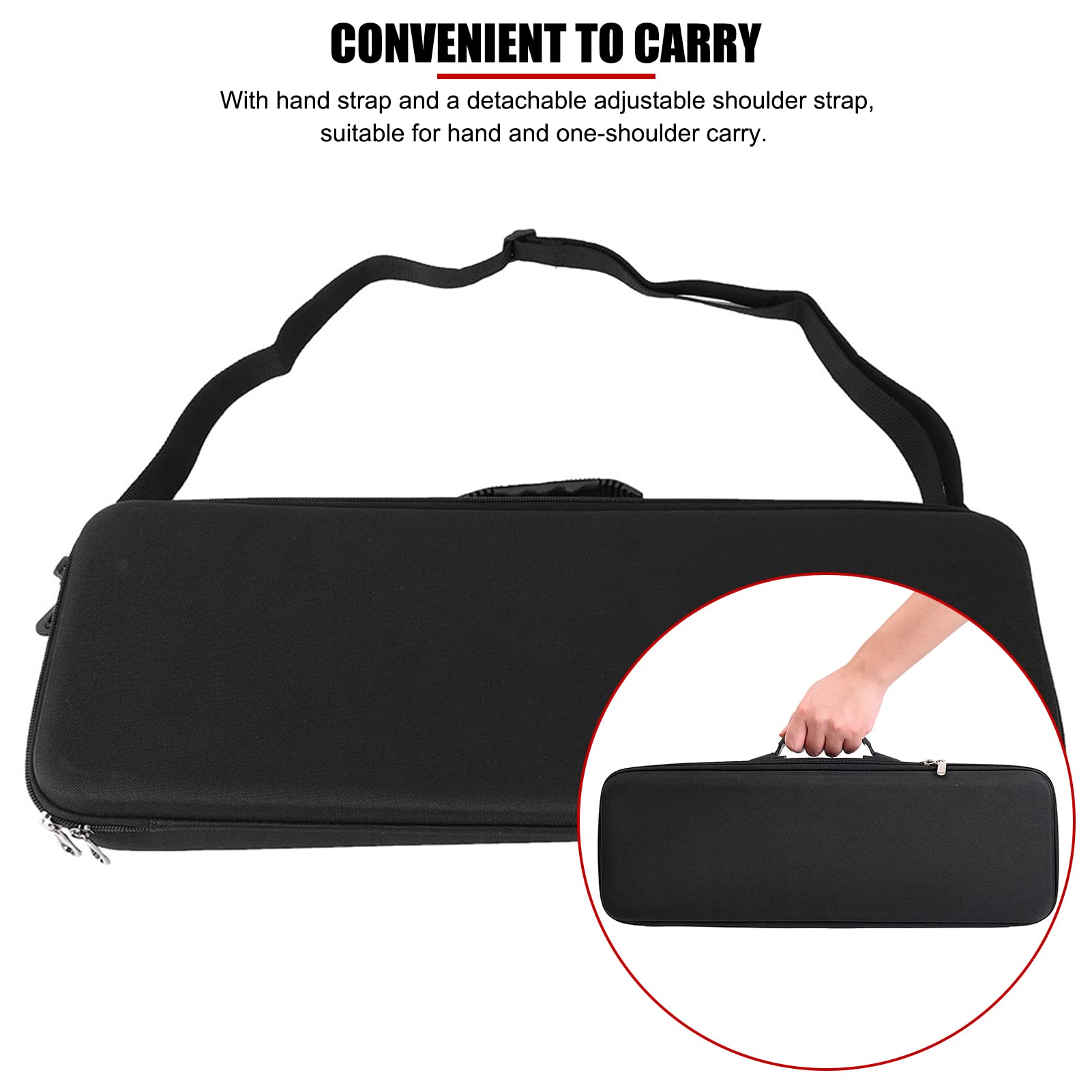 EVTSCAN Portable Waterproof Hard EVA Case for Fishing Tackle Storage