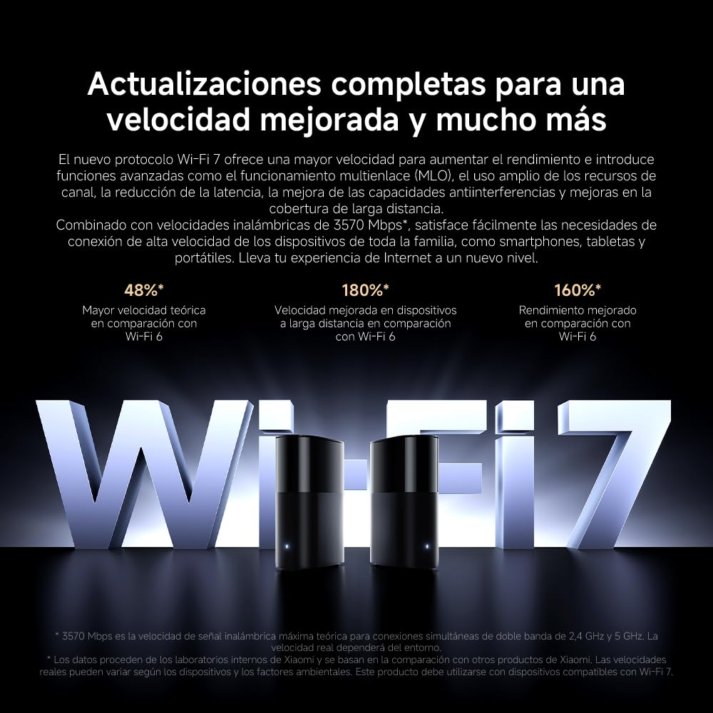 Router WiFi7 BE3600 - Puerto 2.5G, Mesh WiFi, BLE, Conexión Multi-Dispositivo con Baja Latencia