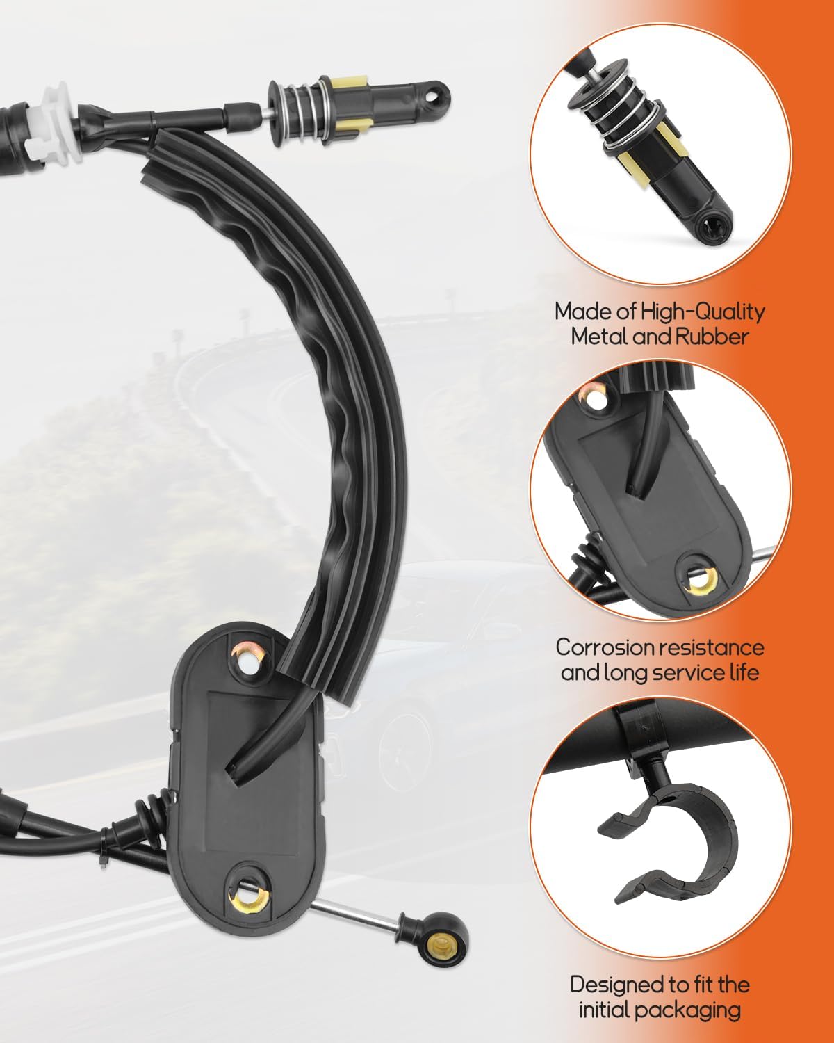 Automatic Transmission Shift Cable Fit for Ford Escape 2009 2010 2011 2012 Replace AL8Z 7E395-A Gear Shift Cable Shifter Linkage