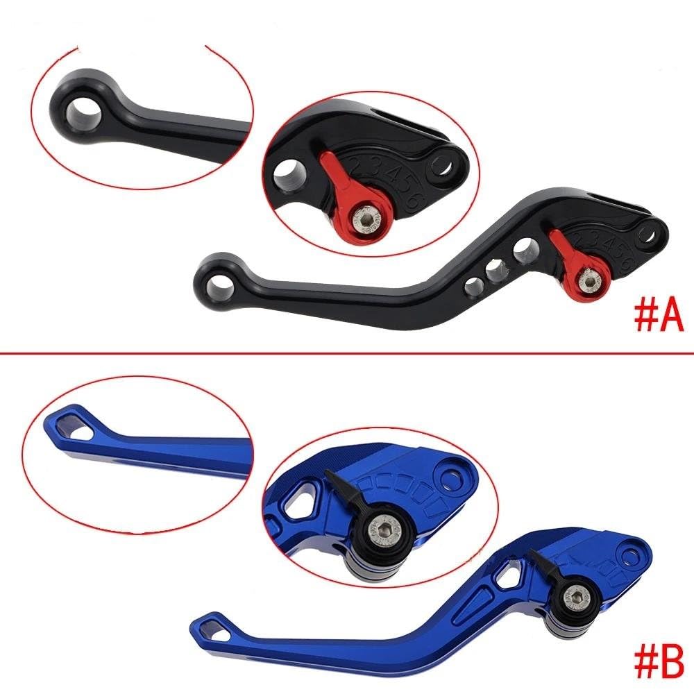 Leviers de frein Pour CBF600S CBF 600S 2004 CBF600 SA 2006 2007 Moto CNC Poignée Réglable Leviers D'embrayage De Frein Courts (Color : 13 B)