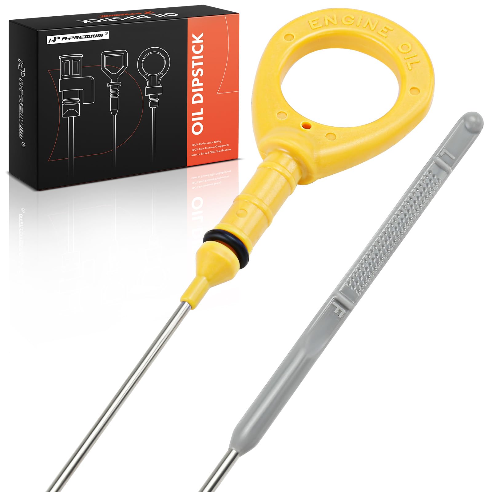 A-Premium Engine Oil Dipstick For Toyota Camry 2002-2005, RAV4 2004-2005, Highlander 2004-2005 & Scion TC 2005 - Replaces 15301-28041