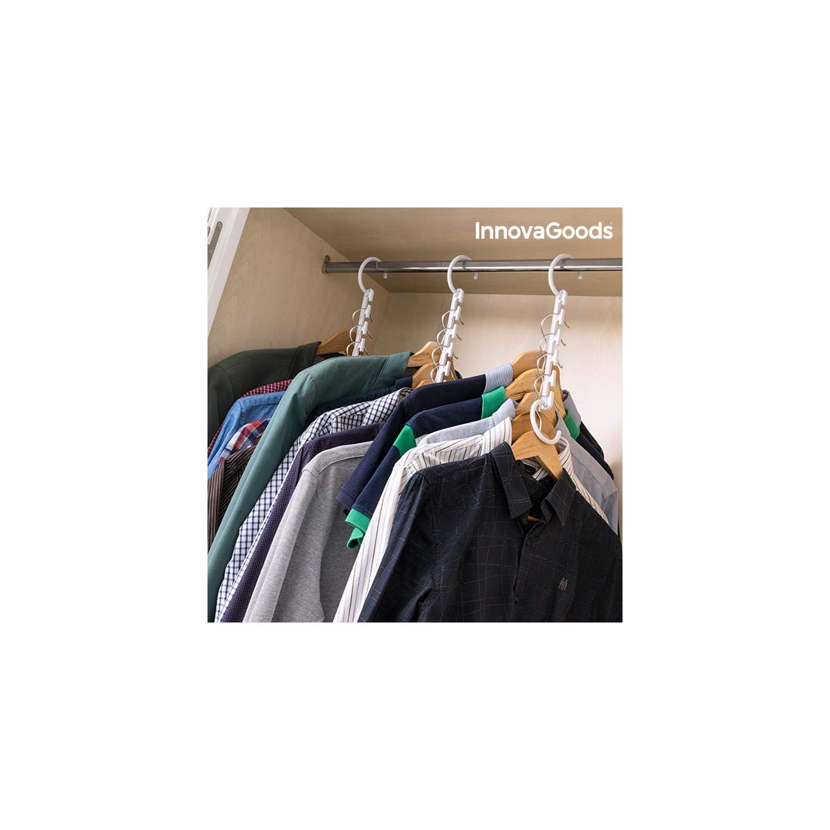 Organizador de Perchas para 40 Prendas InnovaGoods (24 Piezas)