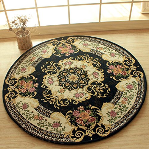 DYI European style round mats, computer swivel cushions, carpets, cloth garden wind anti-skid wear mats, diameter 160cm