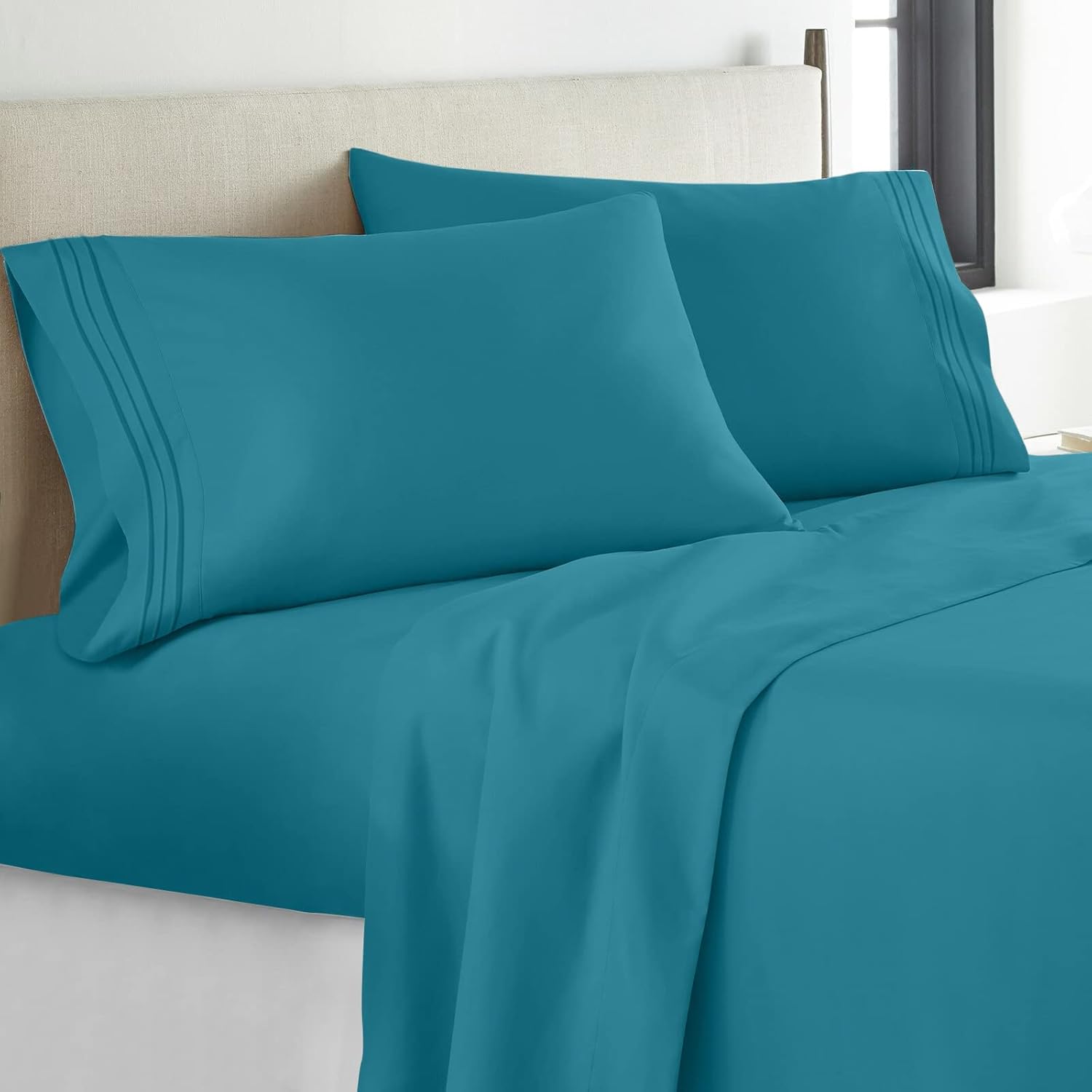 YIYEA Queen Sheet Set Hotel Luxury 1800 Thread Count