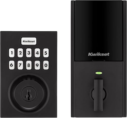 Kwikset HomeConnect 620 Z-Wave - Teclado habilitado de largo alcance con cerradura inteligente, conveniente entrada sin llave, códigos de usuario