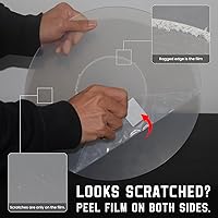 Vista 4 de Alfombrilla para tocadiscos para tocadiscos, tapete de vinilo para tocadiscos, antiestático, más apretado y bajo definido, transparente