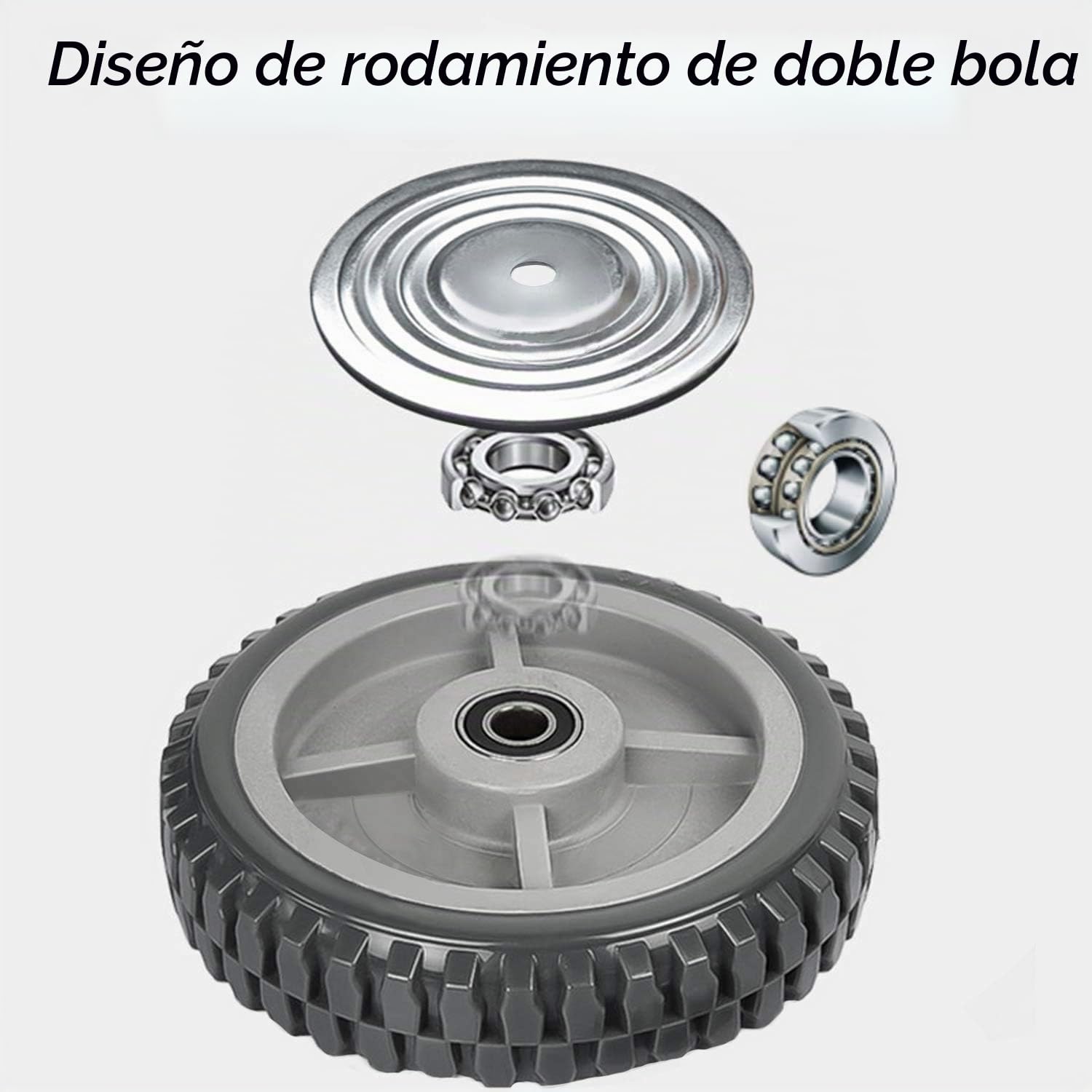 4 ruedas para cargas pesadas, ruedas giratorias de 200 mm con freno, ruedas de transporte giratorias 360°, ruedas de transporte para cargas pesadas, ruedas para muebles, capacidad de carga de 1000 kg