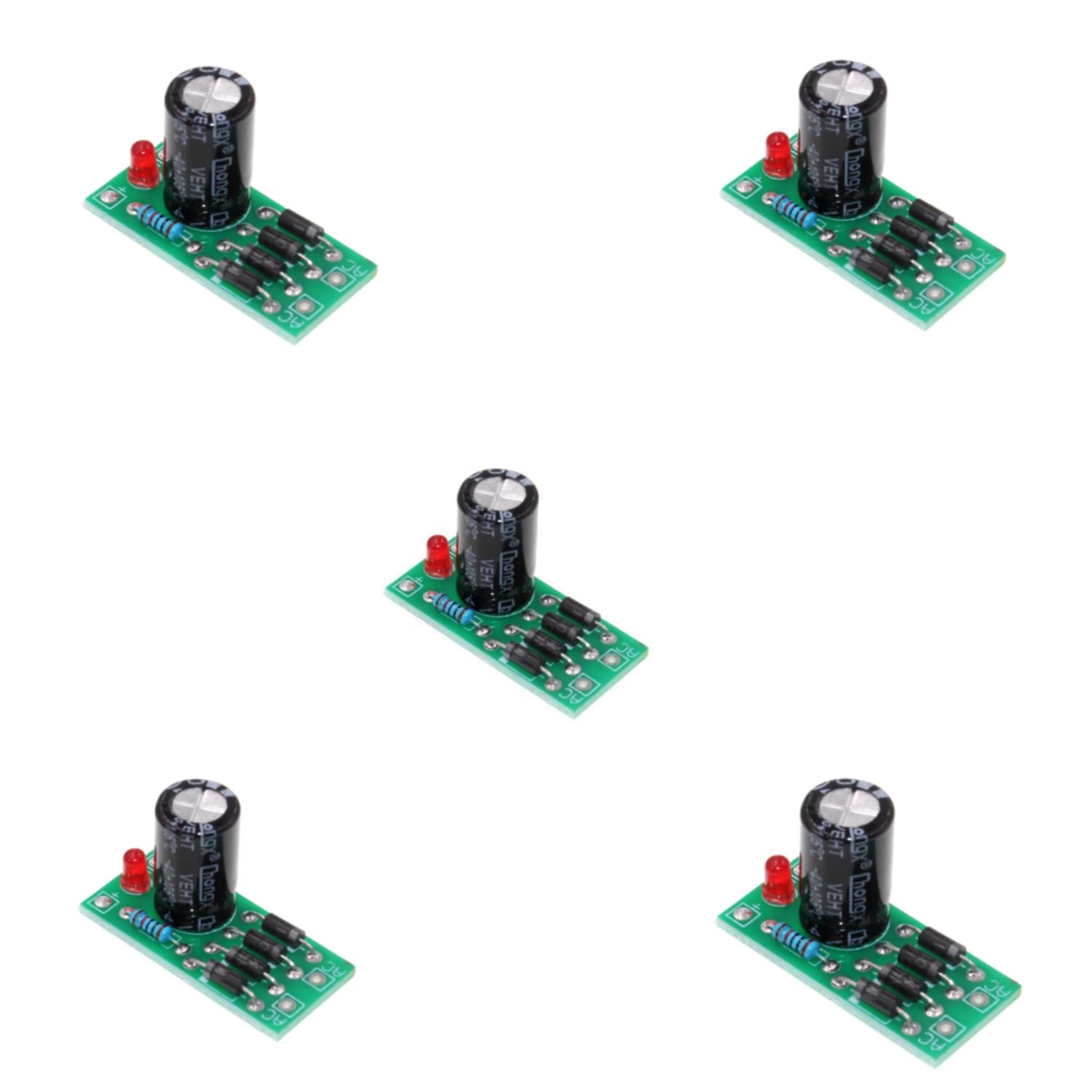 Dasiter 5pcs AC-DC Converter AC 6V-32V (50V 470UF) to 12V Full-Bridge Rectifier Filter Power Supply Module-image-31