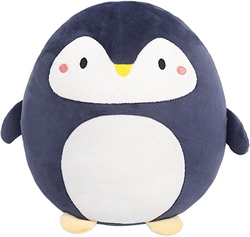 Miniatura 1 de ARELUX Suave almohada de peluche de anime de pingüino, bonito juguete de peluche, decoración de habitación, decoración de festivales, acompañamiento