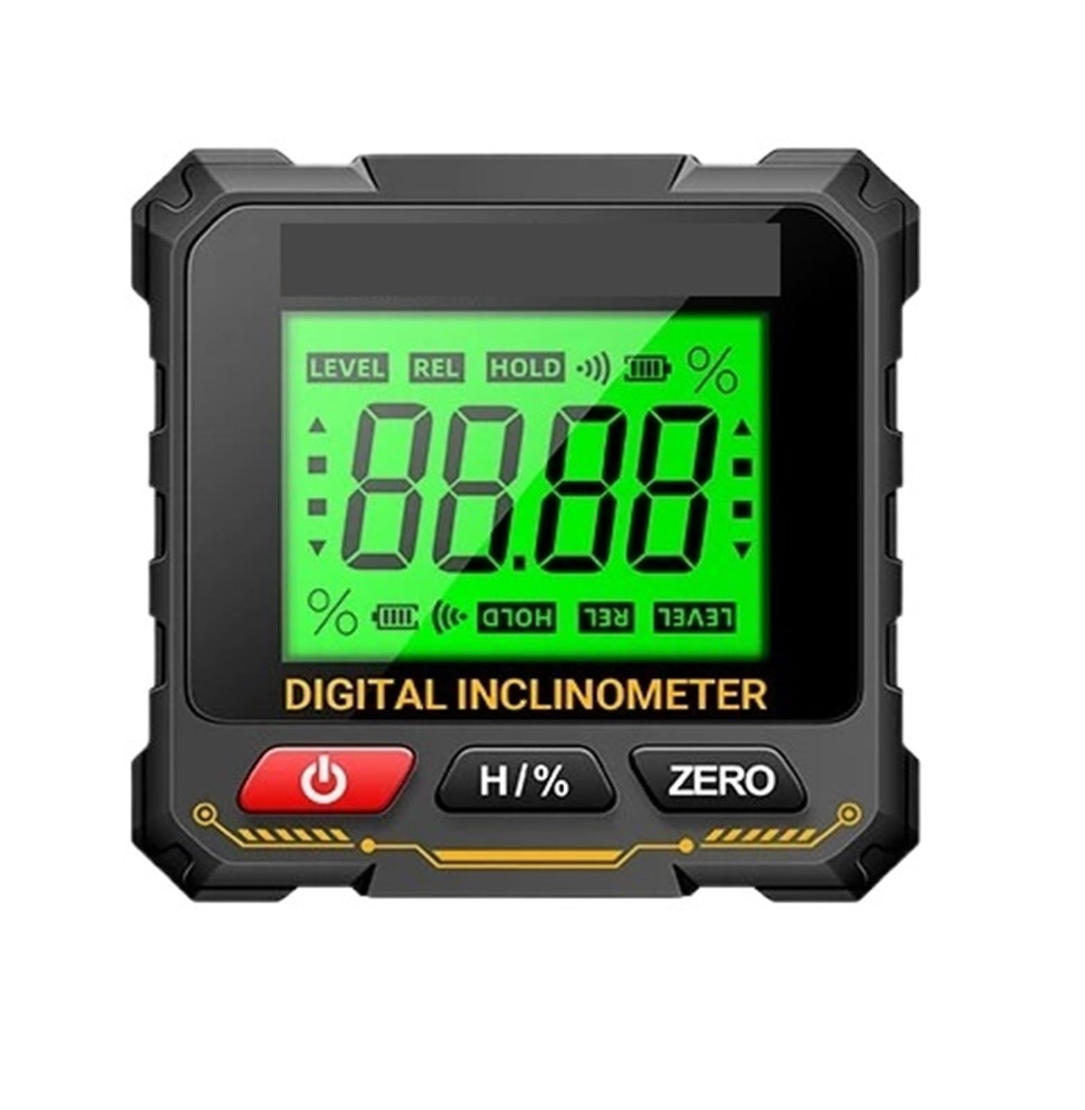 Bnvewr One Color Digital Angle Finder, Digital Goniometer Electronic Level Box Angle Ruler Backlight Protractor Woodworking Inclinometer Tools,Inclinometer