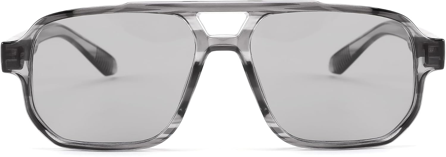 FEISEDY Retro Square Aviator Sunglasses Women Men, 70s Small Vintage Rectangle UV400 Sun Glasses B9120 - Image 3