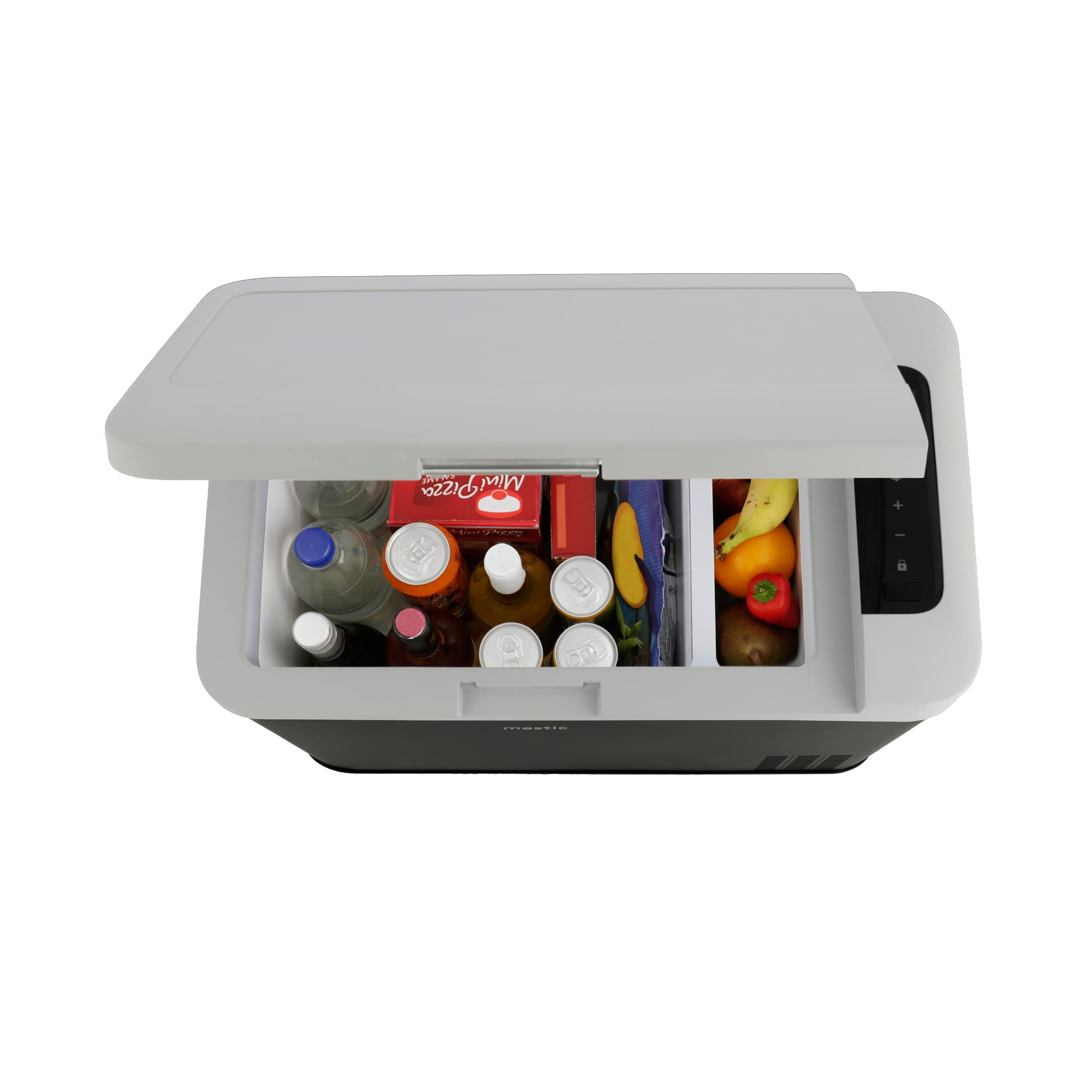Kühlbox, tragbar, mit Kompression, 12/24 V, 35 l, grau