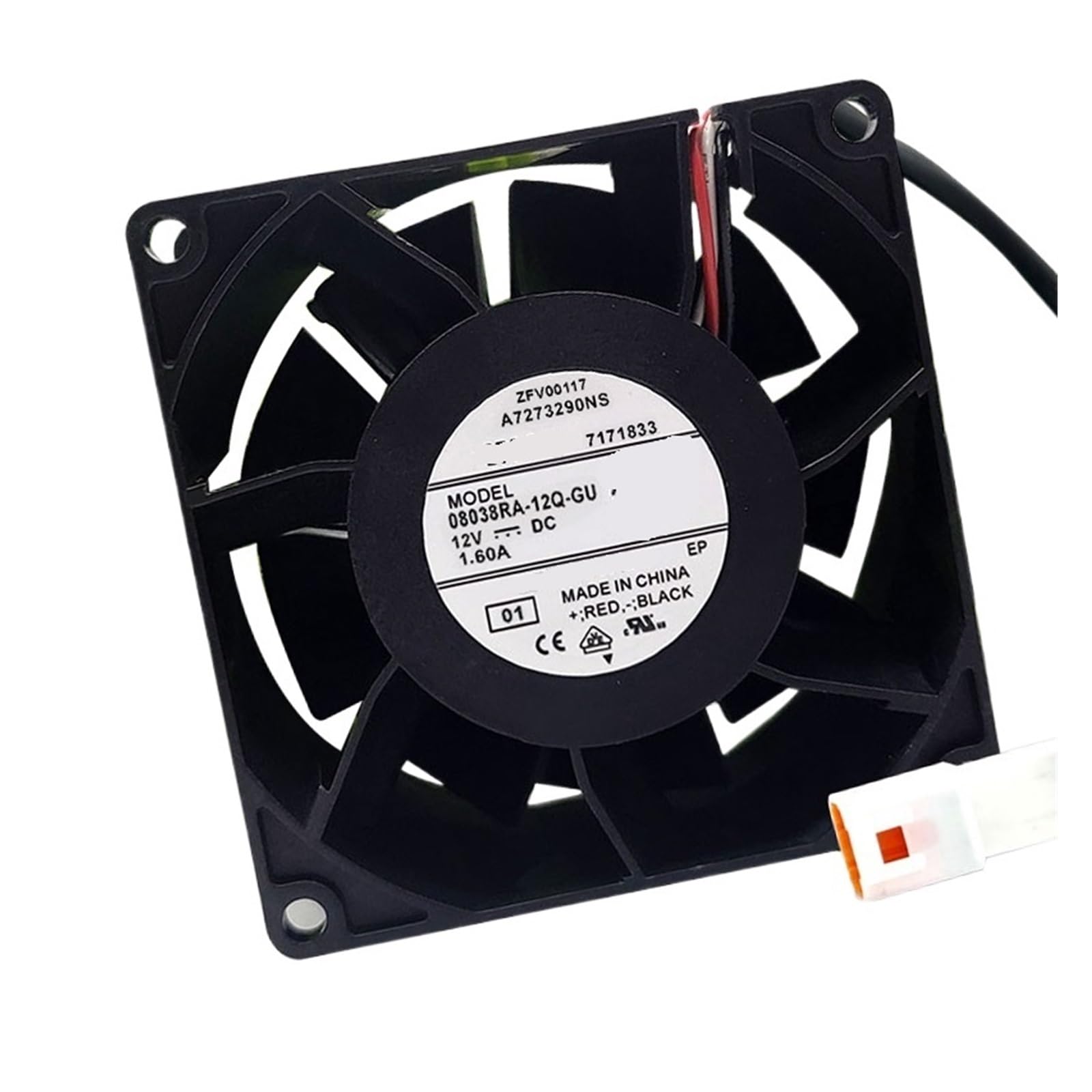 PWANUIGTE 8038 8CM 12V 80 * 38mm 08038RA-12Q-GUcooling Fan