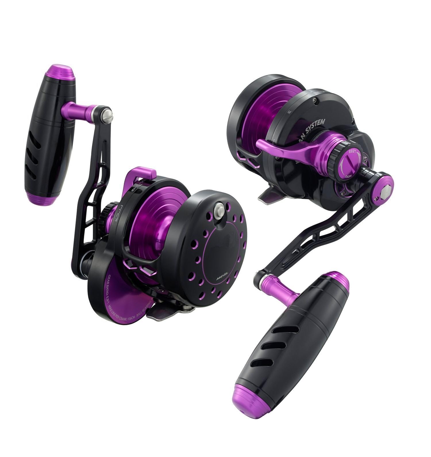 Maxel Rage Pro 90 PBK Silent Lever Dual Drag Reel