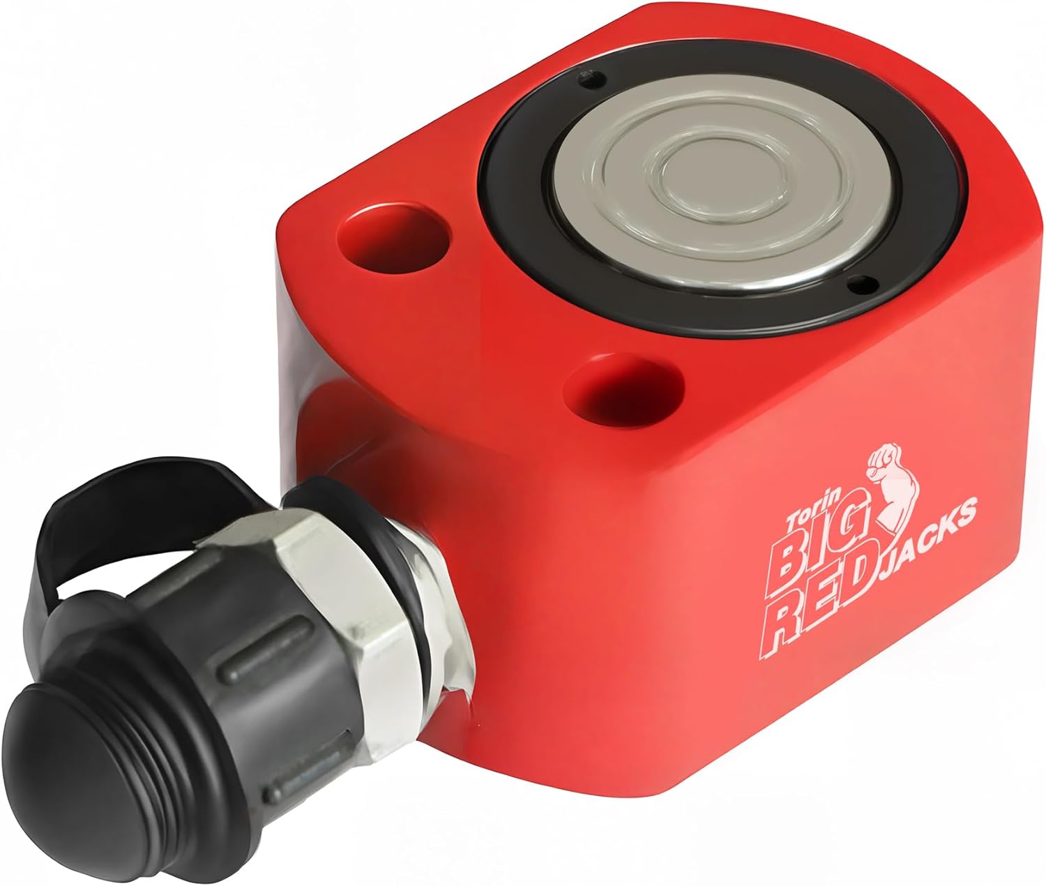 BIG RED ATRB2010R Torin Power Hydraulic Ram Cylinder Jack: Single-Acting Mini Jack, 0.39" Stroke for Shipbuilding, Bridge, Construction, Precision Machinery, Small Spaces - 10 Ton (20,000 lb) Capacity