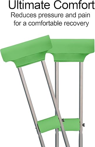 Miniatura 144 de Fundas de almohadilla para muletas para axilas y agarre de mano con mango universal para antebrazo, juegos de cojines acolchados accesorios