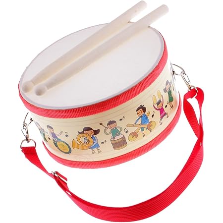 Amazon ウッドスティック付き パーカッション スネアドラム セット 子供 音楽おもちゃ ドラム 打楽器 おもちゃ