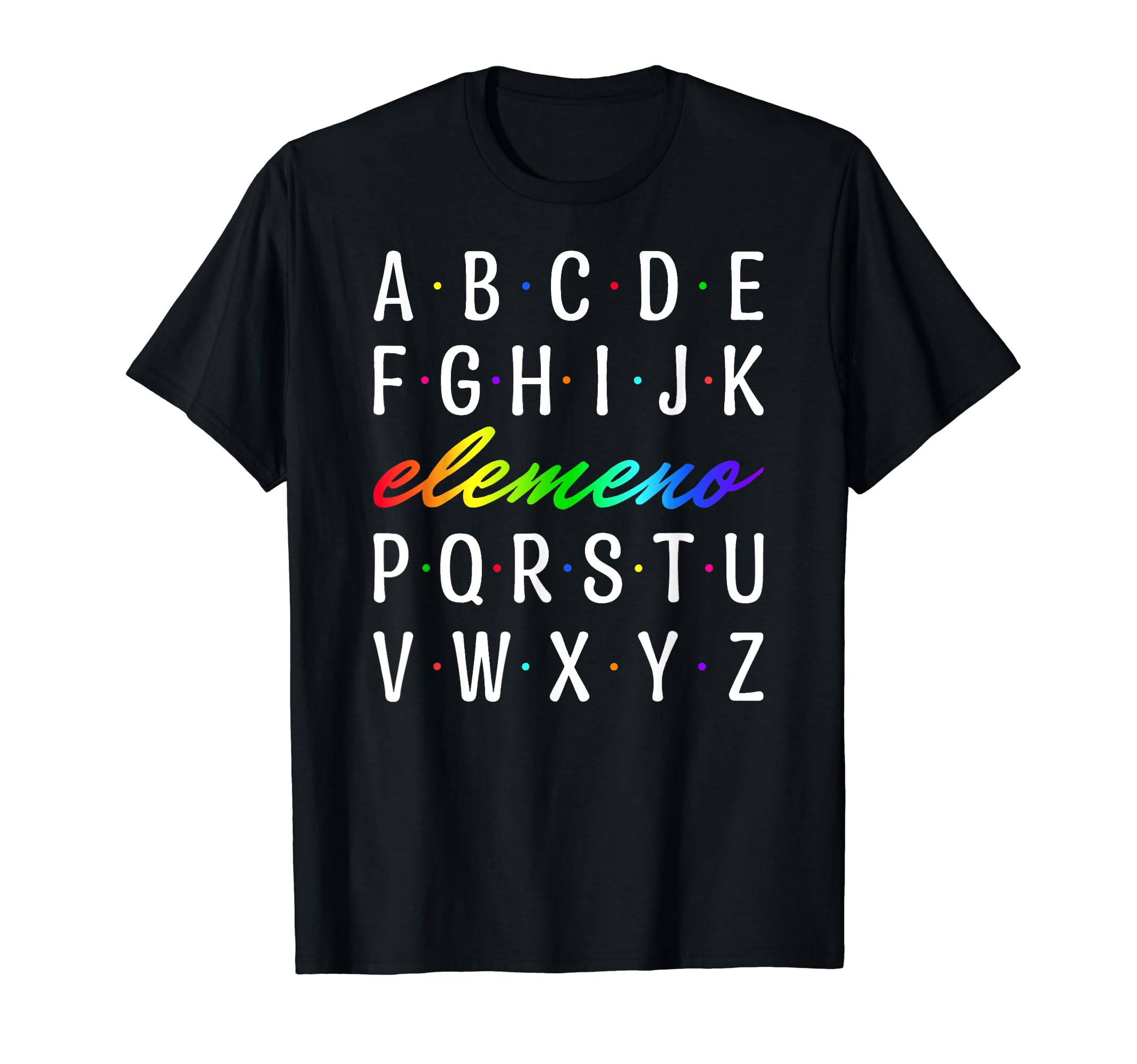Elemeno ABC Alphabet Back To School Kids Teachers T-Shirt