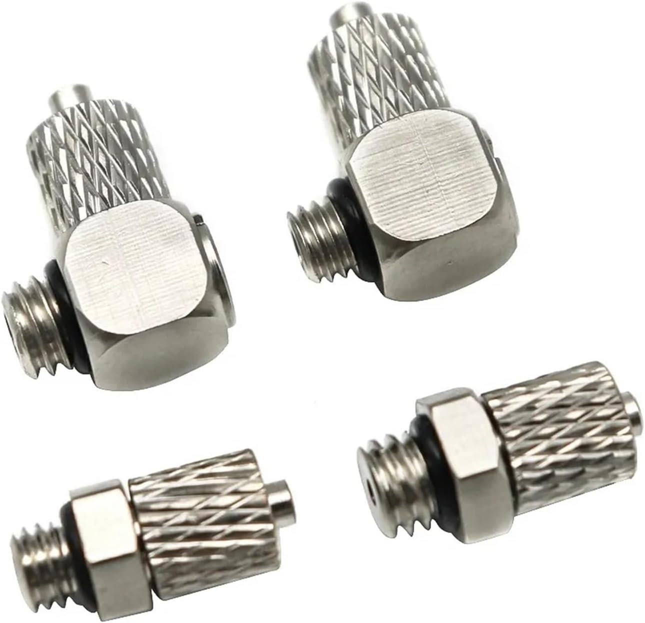 5Pcs Male Thread M3 M4 M5 M6 -Air Tube 3mm 4mm 6mm OD Mini Pneumatic Pipe Connector Screw Through Quick Fitting Fast Twist Joint(PL,OD Hose 6mm-M5)