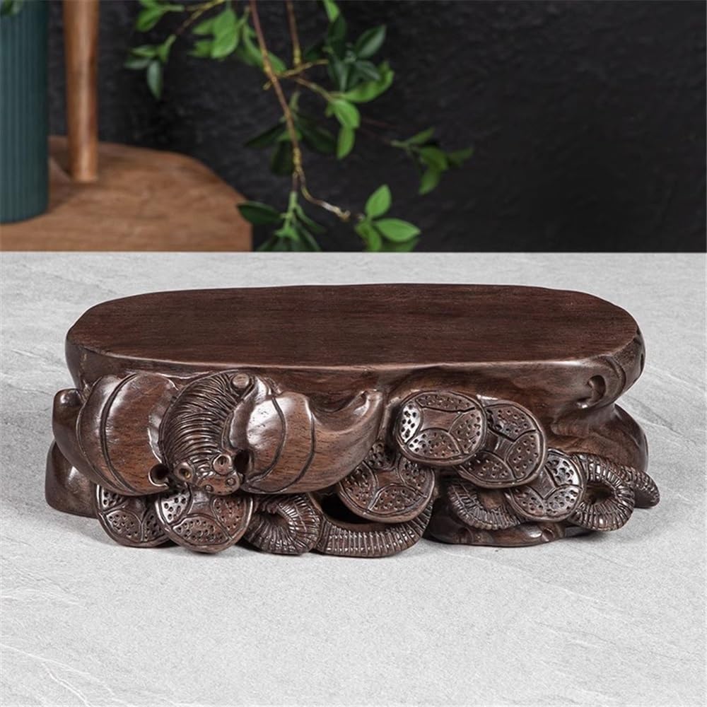 stół ekspozycyjny do bonsai Korzeń drzewa hebanowego, podstawa do Bonsai, stojak na wazon do herbaty, dekoracja stojak na doniczki(Mały)