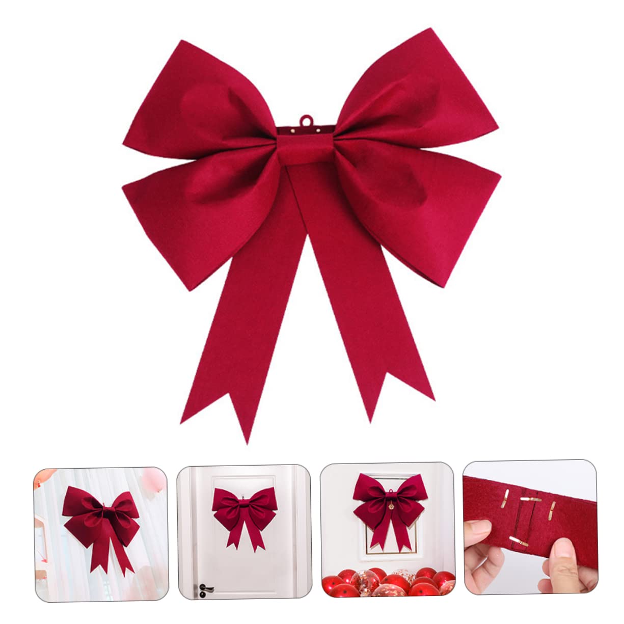 Abaodam 1set Coccarde Decorative Per Matrimonio Ornamenti Romantici Per Decorazioni Di Porte e Finestre Facile Da Appendere Design Elegante e Leggero Atmosfera Festiva e Calorosa Per
