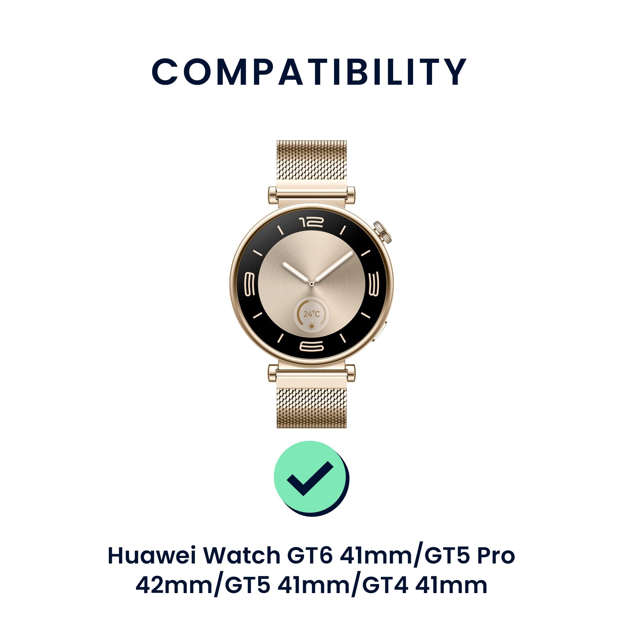 kwmobile 2 x pasek TPU silikonowa klamra kompatybilna z Huawei Watch GT6 41 mm / GT5 Pro 42 mm / GT5 41 mm / GT4 41 mm pasek - paski 14-22 cm