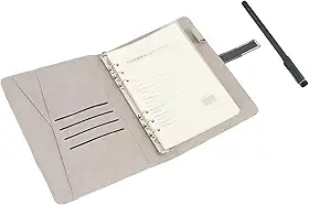 Luqeeg Caderno Digital com Caneta, Tempo Real Digitalização Sincronização Conversão para Texto BT Caderno Eletrônico com Canetas Inteligentes, Gadgets Tecnológicos para Anotações (Preto)