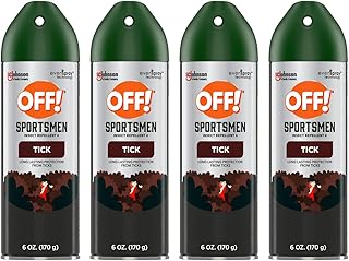 Off! Deep Woods Tick Repellent Aerosol 6 Ounce (Pack of 4)