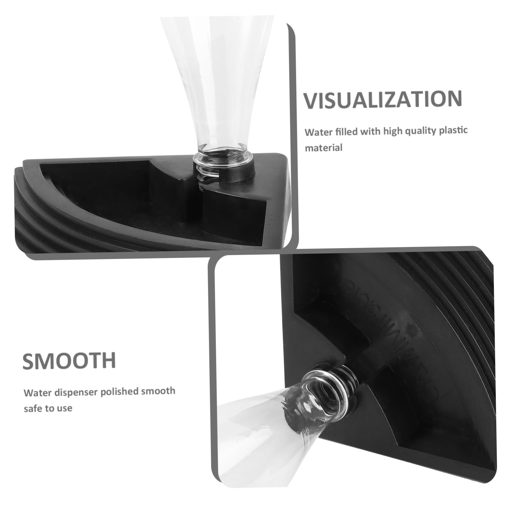 FRCOLOR 3pezzi Distributore Automatico per Rettili Abbeveratoio Antiscivolo per Tartarughe e Lucertole Design Stabile e Facile da Pulire Adatto Diversi Serbatoi