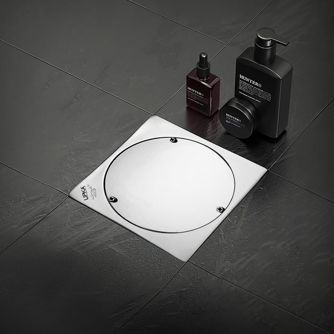 LIPKA Sweep Out Square Floor Drain |Premium Stainless Steel |6 x 6 Inches| (B083ZGV5L6) Amazon Price History, Amazon Price Tracker