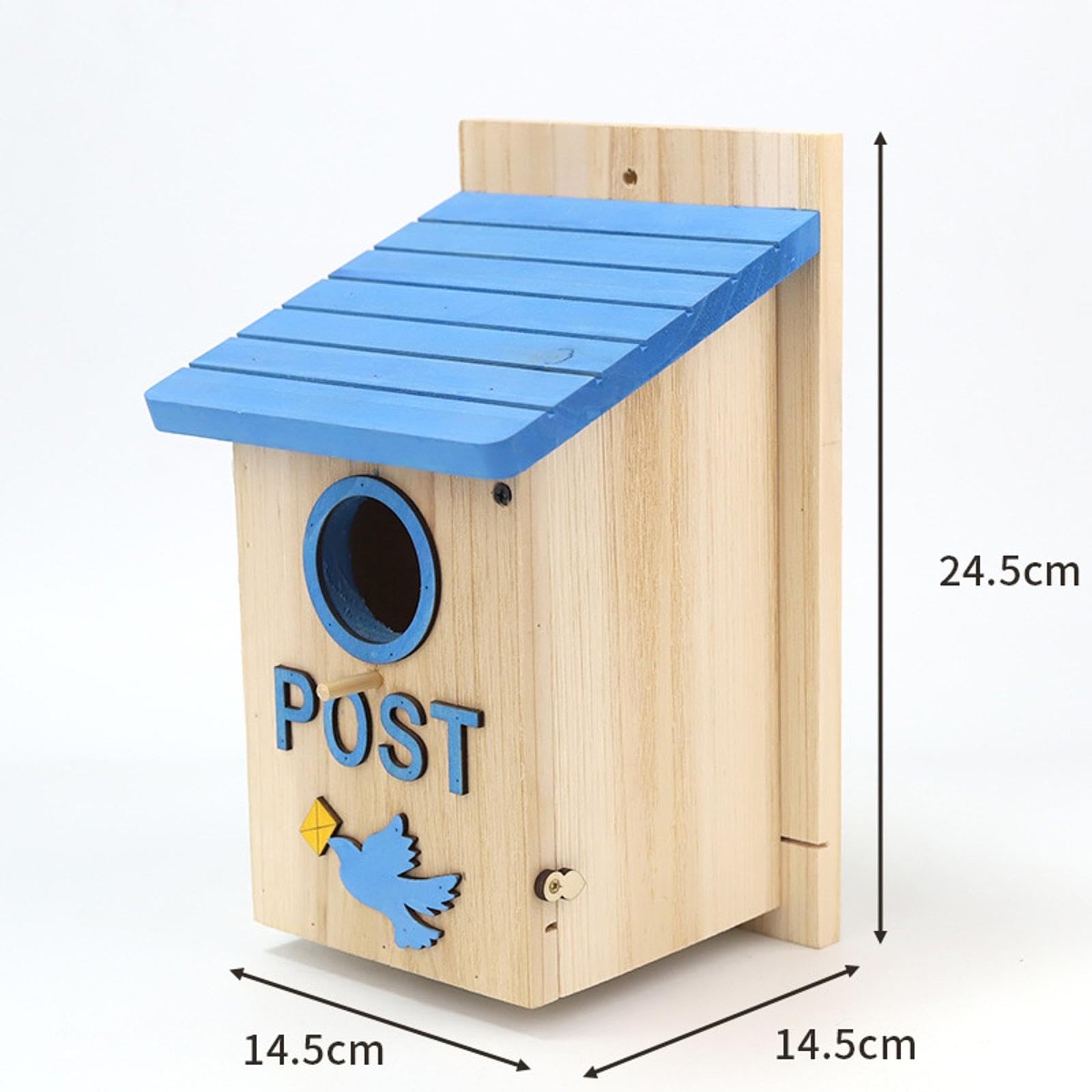 de Pájaros de Madera, Accesorios para Casitas de Pájaros, Artículos para Mascotas, Rústica para, Ideal para Jardín, TER