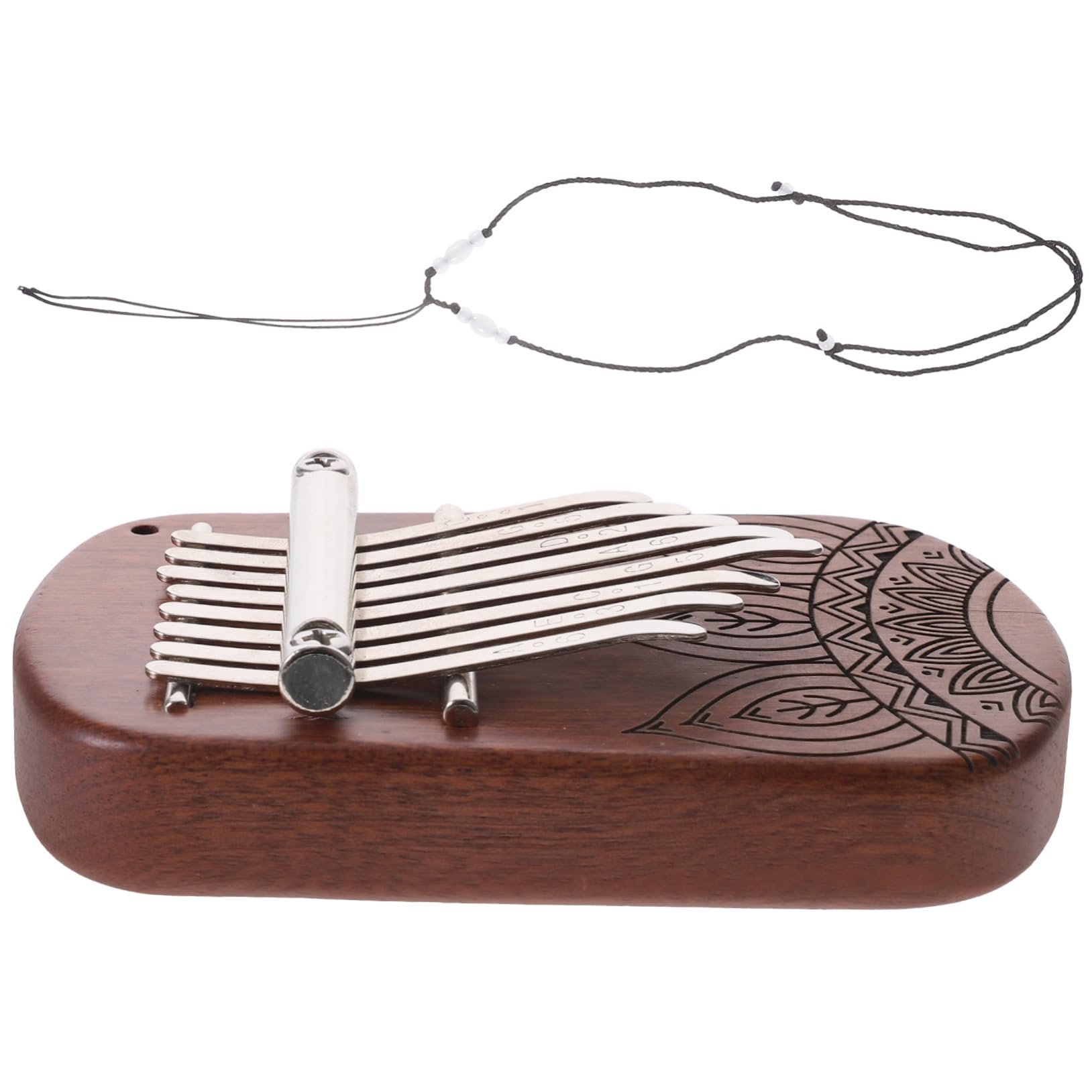 BESPORTBLE Beginner-friendly 8-tone Kalimba Small Thumb Piano Portable Music Instrument Hand-protected Design