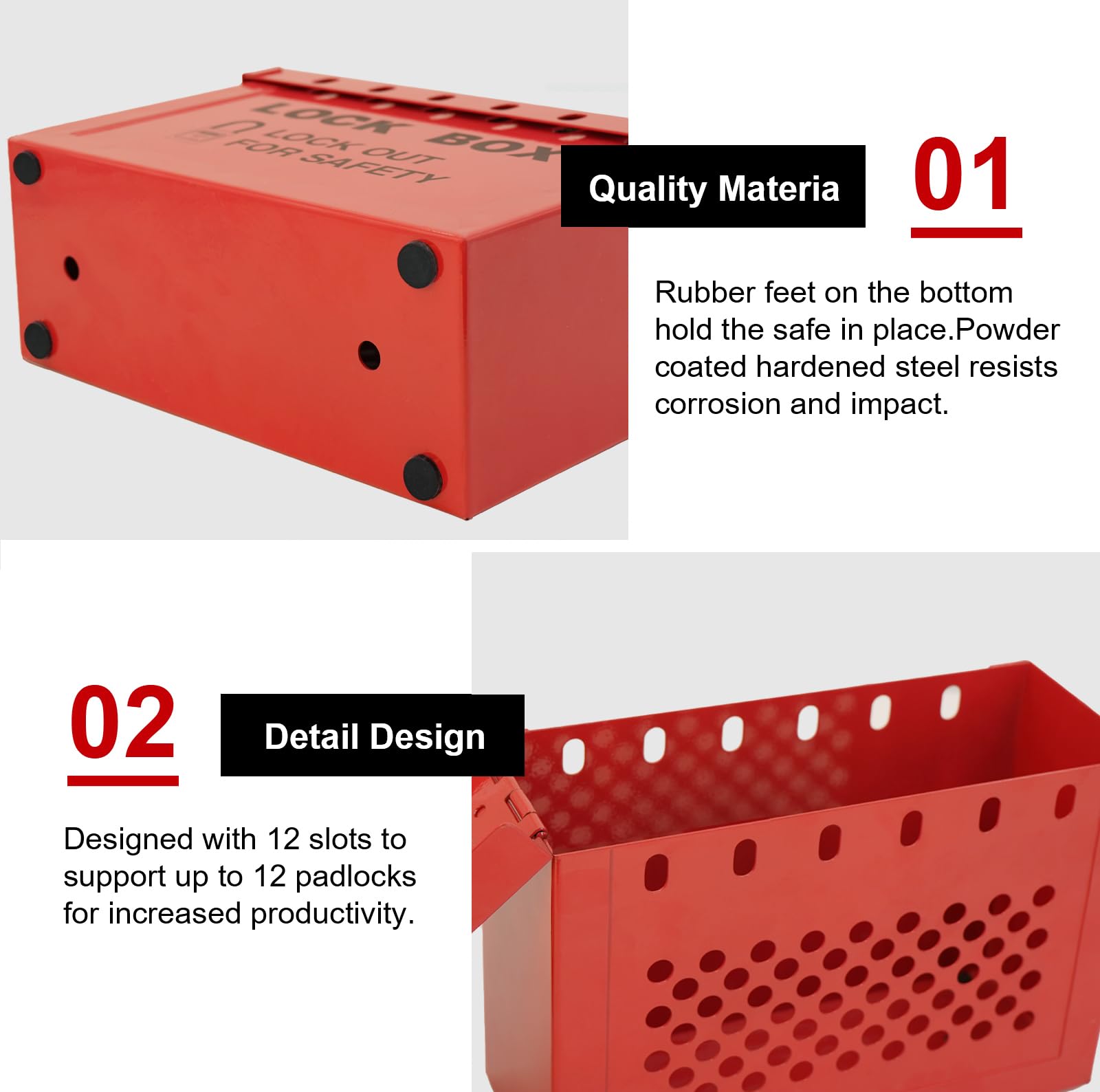 OSHA Lockout Tagout Box - Group Lock Box -5 OSHA Lockout Tagout Box - Group Lock Box -5